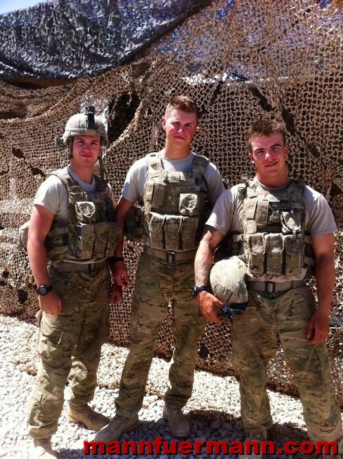 Drei Kameraden bei der Army ...